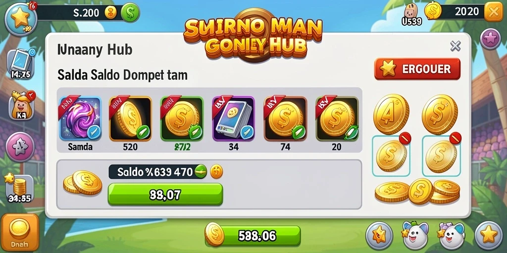 raja132 - Screenshot menampilkan level tantangan baru yang berwarna-warni.