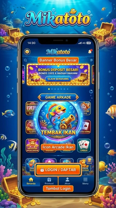 Layar utama mikatoto — antarmuka bersih setelah instalasi